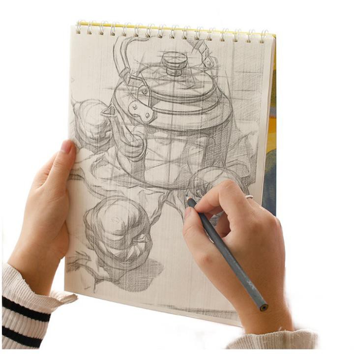 Giấy vẽ, sổ vẽ  Sketchbook 160gsm 50 tờ - họa cụ Anamama  - GHI CHÚ SÁNG TẠO BẰNG HÌNH ẢNH