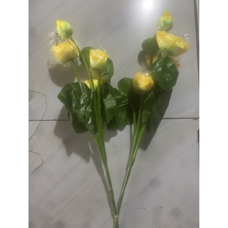 combo hoa sen lụa - hoa sen trang trí
