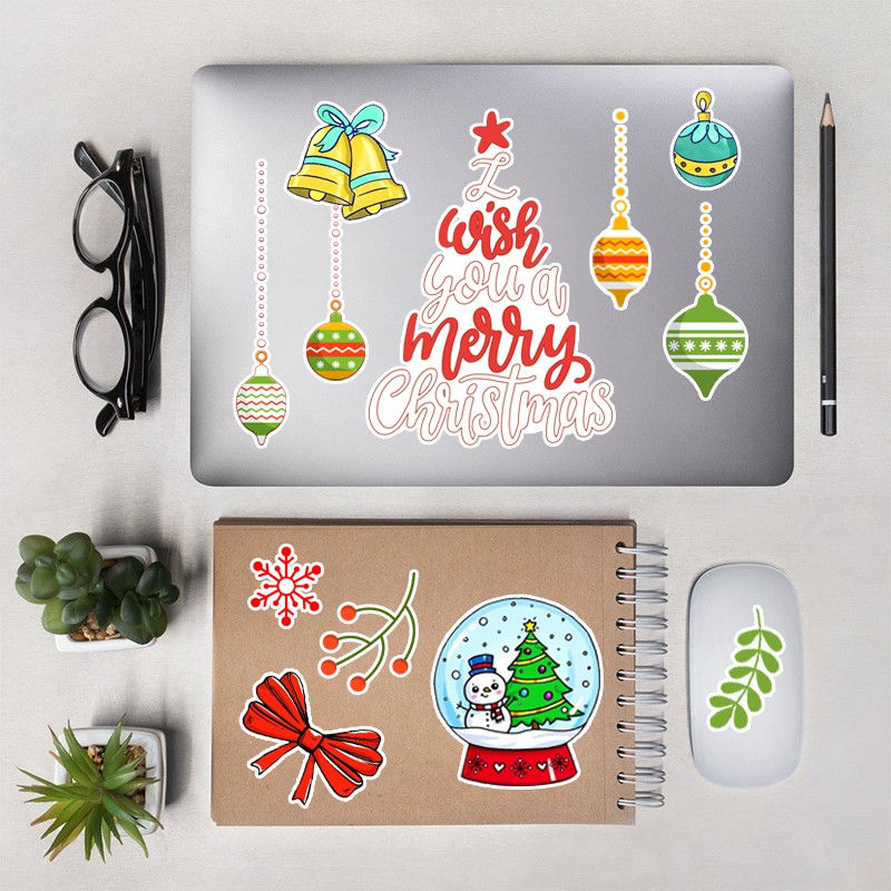 Bộ Hình Dán Nón Bảo Hiểm, Dán Laptop , Dán Điện Thoại , Tem Dán Xe Máy ... | Sticker Chủ Đề Noel
