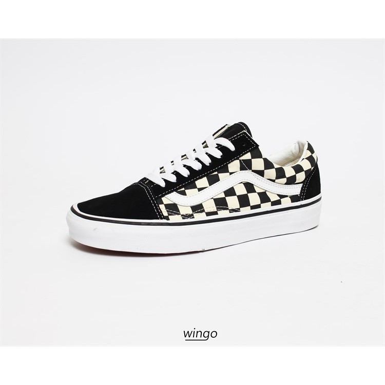 Giày Vans Old Skool Checkerboard Black