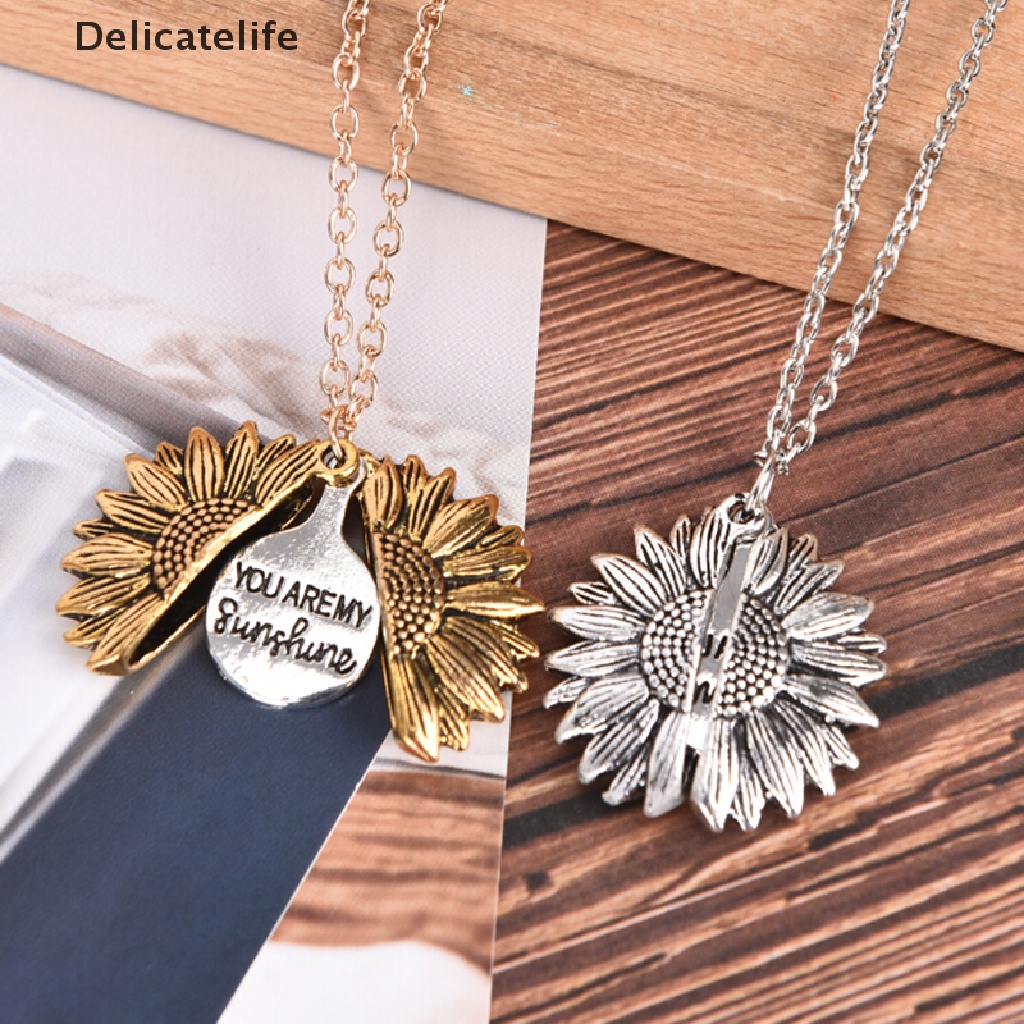 Vòng cổ mặt hình hoa hướng dương thời trang