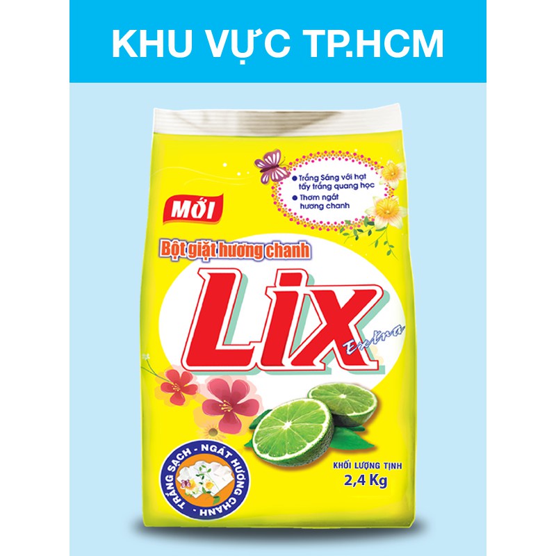 Bột giặt Lix Extra Hương Hoa 2,4kg