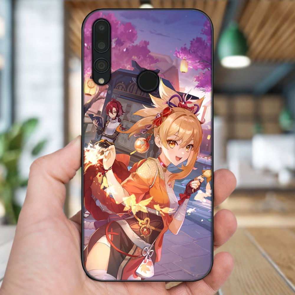 Ốp lưng Huawei Y9 Prime 2019 viền đen in hình Yoimiya Genshin Impact