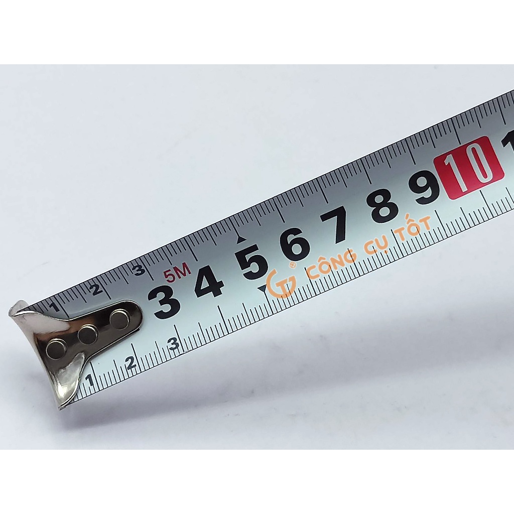 Thước cuộn công trường 5m khổ 25mm bọc cao su chịu va đập