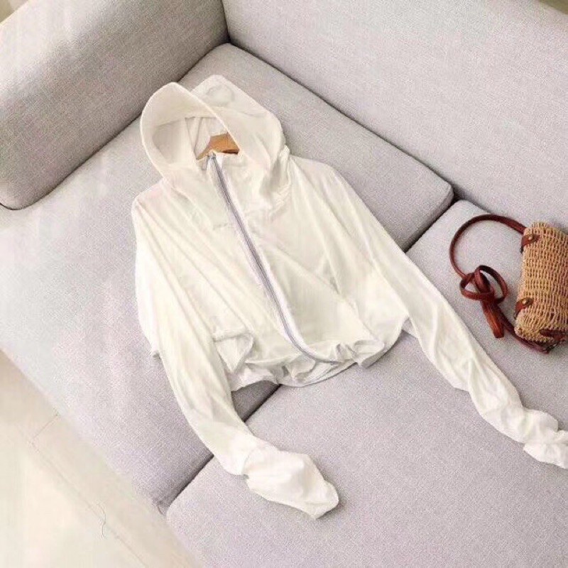 Áo khoác chống nắng có nón thoáng khí chống tia cực tím bảo vệ cho nữ