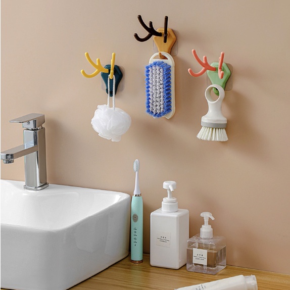 Móc Treo Đồ Sừng Tuần Lộc/ Vật Dụng Móc Trang Trí Decor Gia Đình H203