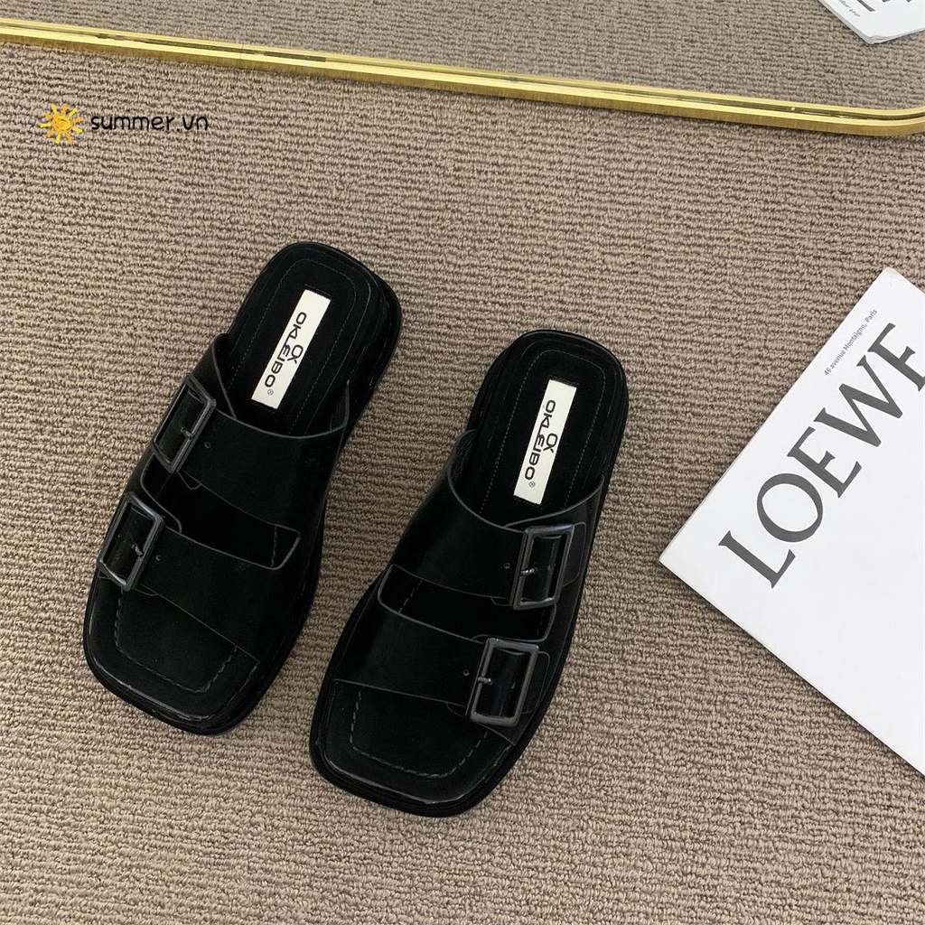 Dép Sandal Đế Xuồng Dày Dặn Phong Cách Thời Trang Mùa Hè Dành Cho Nữ 2022