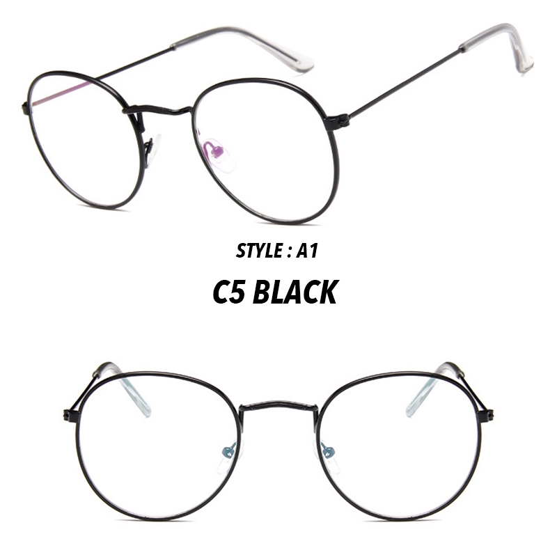 Mắt Kính Gọng Tròn Phong Cách Retro Cho Nam Và Nữ