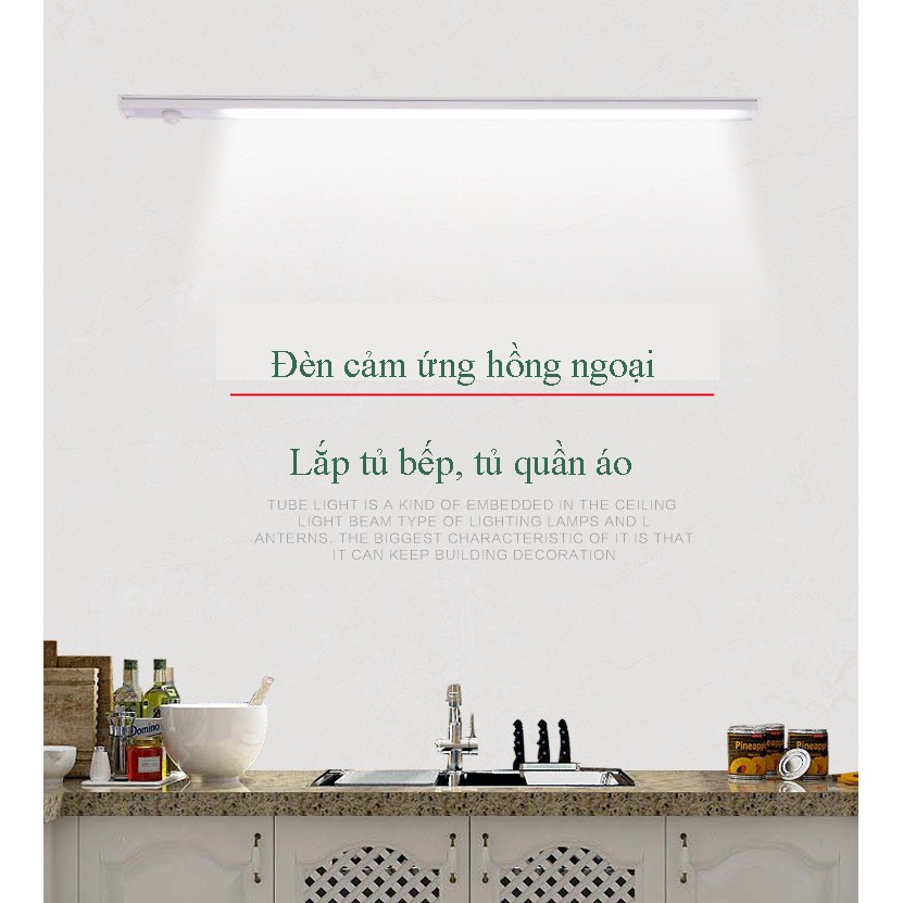 Đèn led cảm ứng hồng ngoại dài 600mm bóng 11W ánh sáng trắng