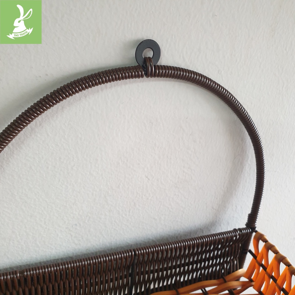 Kệ 2-3 Tầng Nhựa Giả Mây Đựng Đồ Ngăn Nắp, Thích Hợp Decor