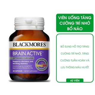 Viên uống tăng cường trí nhớ bổ não Blackmores Brain Active (30 viên)