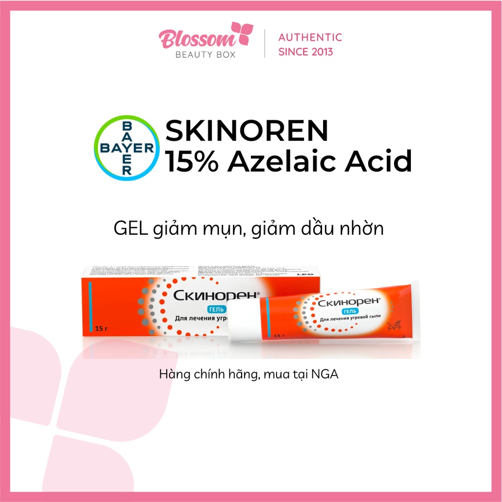 [ 30G] Kem dưỡng gel SKINOREN giảm mụn, nám chứa Azelaic Acid