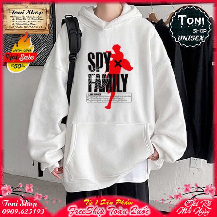 ÁO HOODIE SPYxFAMILY - In Pet Siêu Bền Siêu Đẹp - Full Size Full Màu (HD6800 - Kèm Ảnh Thật) (TONI S