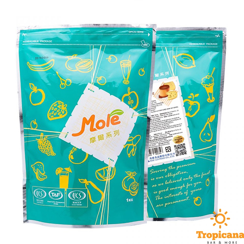 Bột bánh flan đủ vị (bột Pudding đủ vị) Maulin Đài Loan - Bịch 1kg