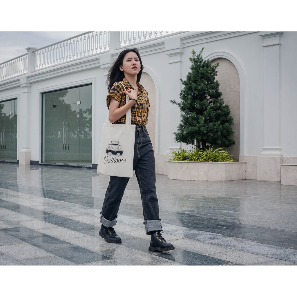 Túi Tote Vải Bố - Siêu Rẻ - Thời trang Trẻ - Bảo hành 6 tháng