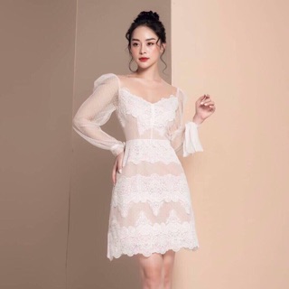Xả kho - đầm ren thiết kế ren hoa sang chảnh
