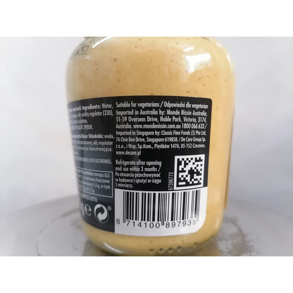 [Lọ nhỏ 215g – MỊN] MÙ TẠT VÀNG [France] Dijon MAILLE Originale Mustard (anm-hk)