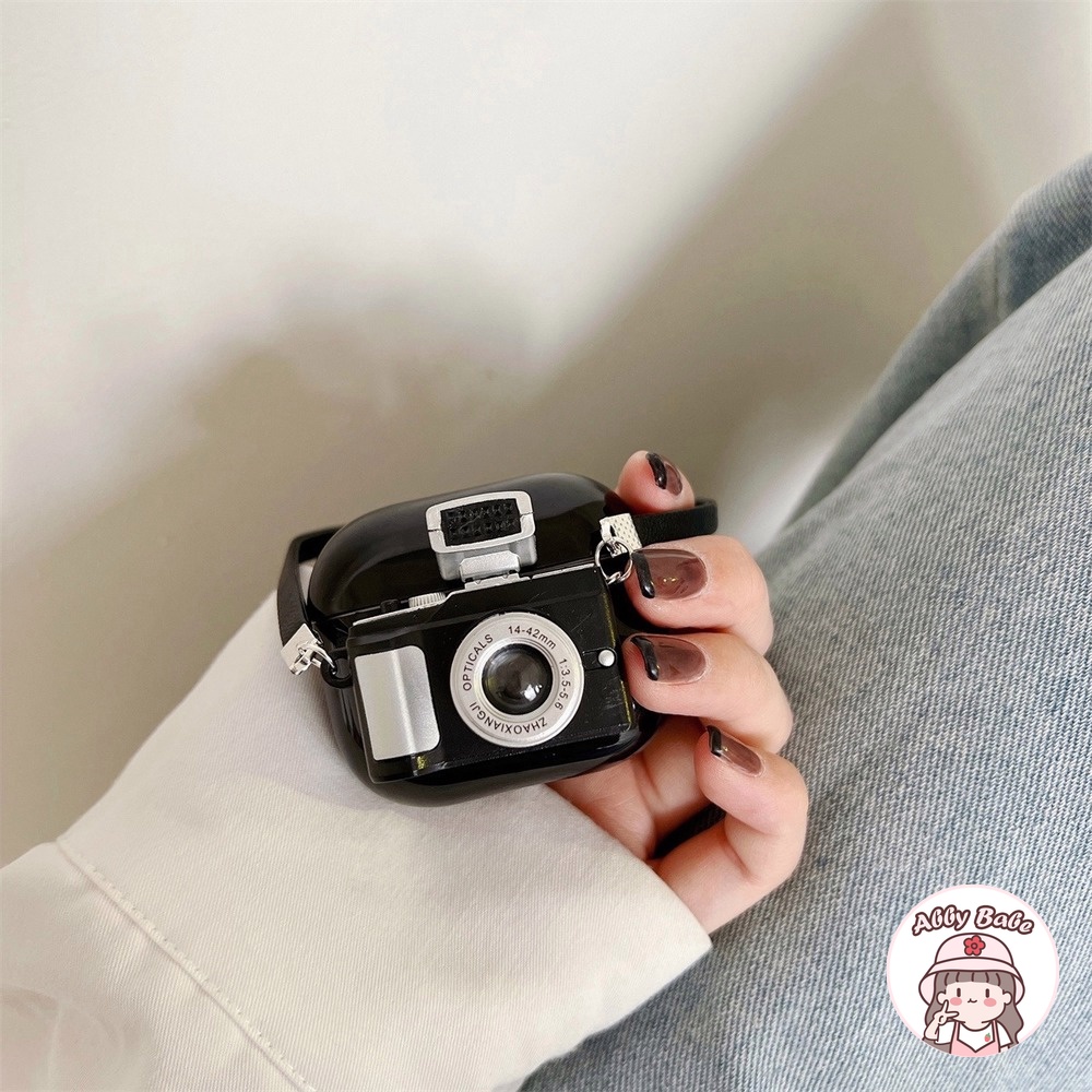 Vỏ Bảo Vệ Hộp Sạc Tai nghe không dây Airpods 1 / 2 / pro Bằng TPU Mềm Họa Tiết Polaroid Mini Dễ Thương