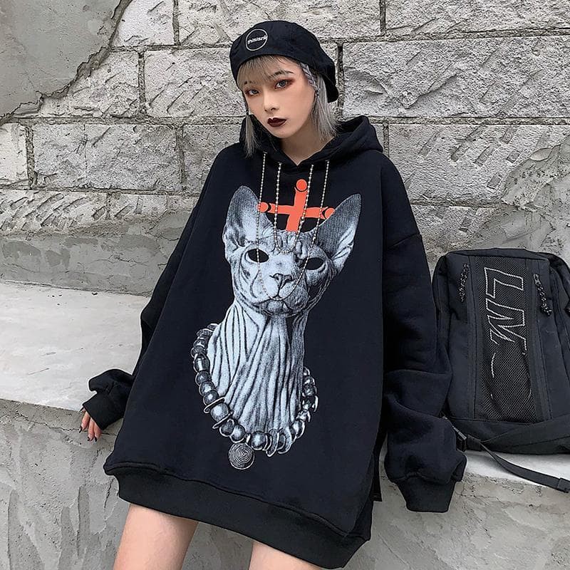 (SẴN) ÁO NỈ LÓT BÔNG SWAG CAT ULZZANG UNISEX ❤ FREESHIP 💚 ÁO HOODIE ULZZANG ❤