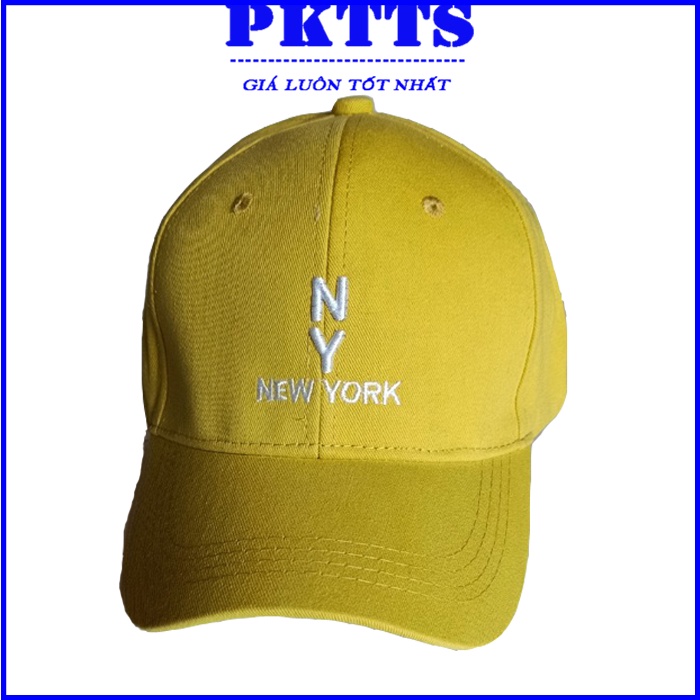 Mũ lưỡi trai, nón kết kaki cao cấp dành cho nam nữ thêu chữ nổi new york, logo adi thời trang