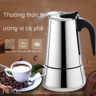 UBình Moka Ý dùng trong nước Bình pha cà phê espresso kiểu dáng, inox cực thơm máy pha cà phê