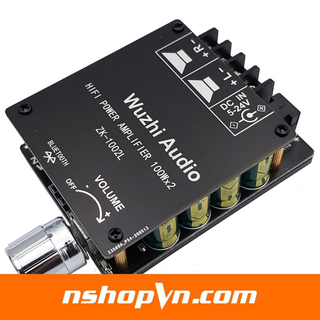 Mạch khuếch đại âm thanh Hifi bluetooth 5.0 TPA3116 D2 ZK-502T 50Wx2 / 100Wx2