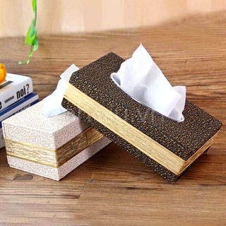 Hộp đựng Giấy Ăn bọc da to cao cấp