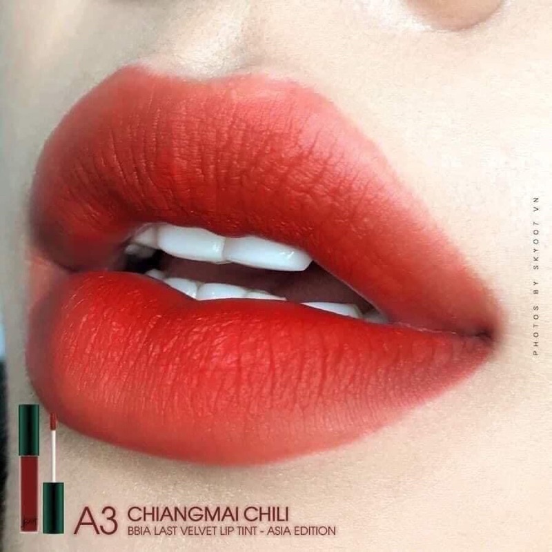 Son kem lỳ Bbia Last Velvet Lip Tint - bản dành riêng cho Châu Á