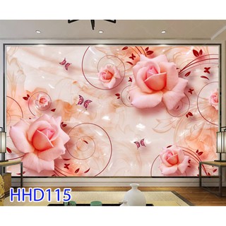 Tranh Dán Tường 3D Phong Thuỷ Đẹp, Tranh 3D HHD115