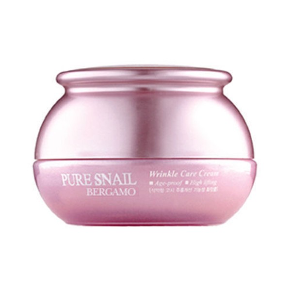 Kem dưỡng trắng da và chống nhăn từ Ốc sên.Bergamo Coenzyme Snail Wrinkle Care Cream 50gr+Tặng Mặt Nạ Hàn Quốc