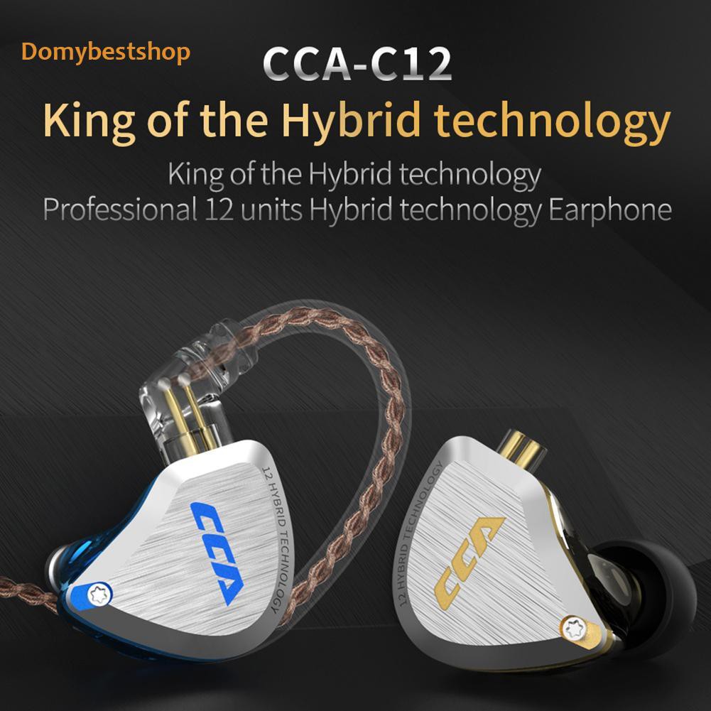 ［domybestshop］CCA C12 5BA+1DD 12 Unit Hybrid HIFI Bass Monitor In-ear Earphones