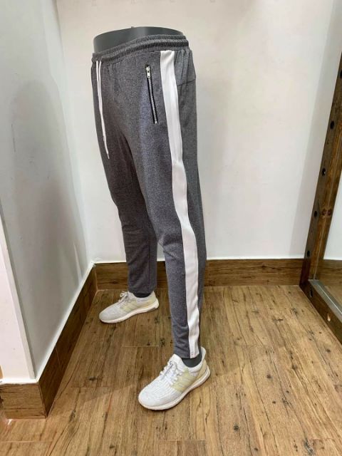 Quần thể thao dài phối sọc - Quần dài nam nữ - k bo ống- Form Unisex - DN01