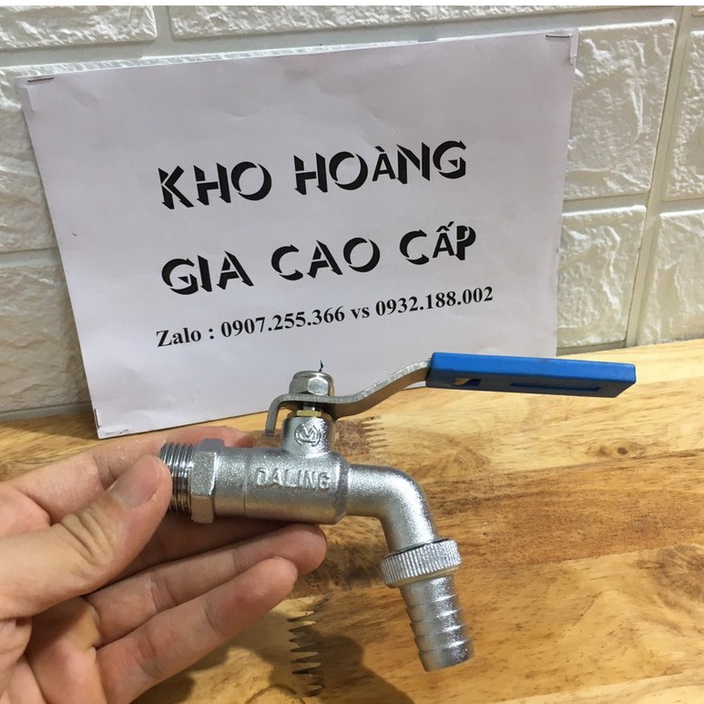 Vòi hồ inox không gỉ, có mỏ, xả xô , sân vườn,máy giặt, tưới cây inox , vòi ren 21