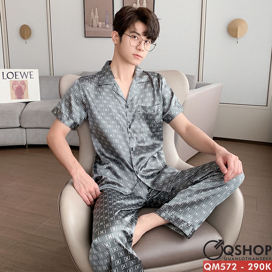 Bộ đồ pijama nam quần dài, tay ngắn QSHOP QM572