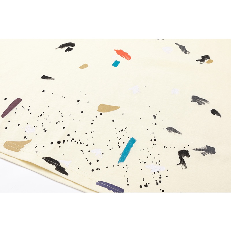 Áo Thun Tay Ngắn In Chữ Màu Sắc Độc Đáo Thời Trang Đường Phố Cho Nam Và Nữ