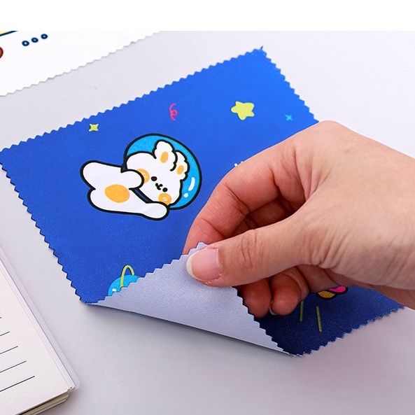 <Video Review> Khăn Lau Mắt Kính Lau Điện Thoại Đa Năng Hình Gấu Hoạt Hình Dễ Thương Phong Cách Hàn Quốc Chùi Khô D021