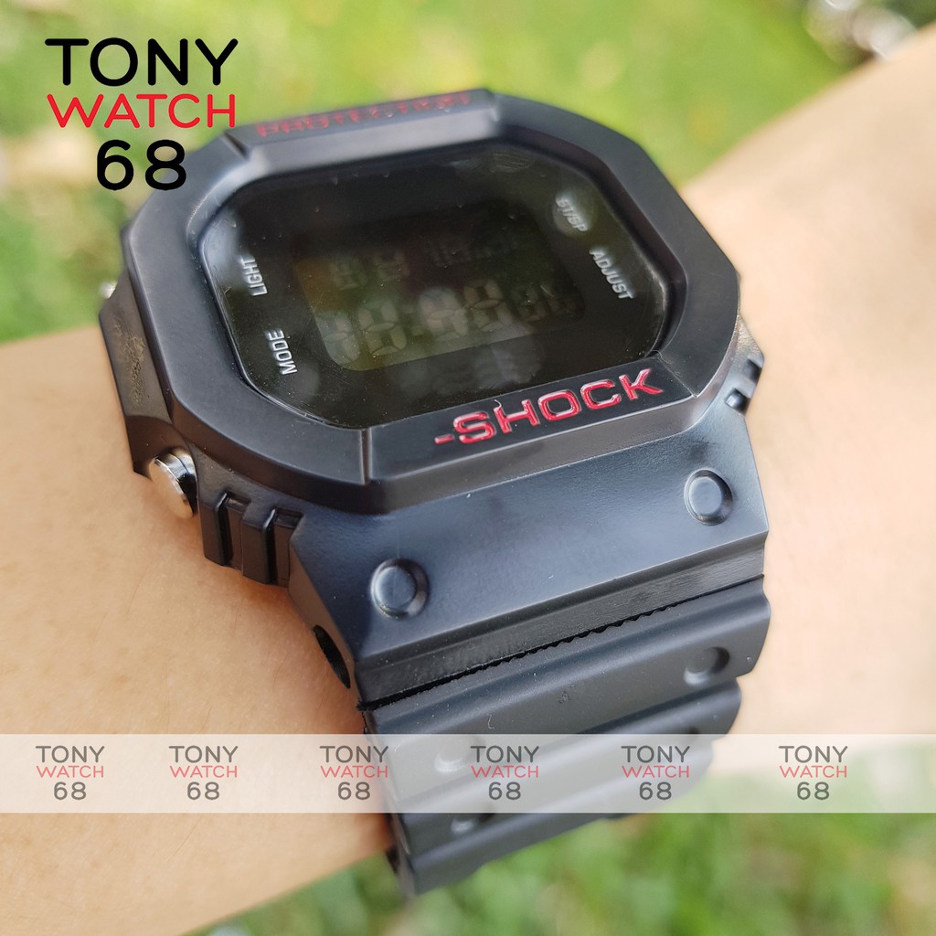 Đồng hồ điện tử nam Sock thể thao chống nước tuyệt đối dây cao su mặt chữ nhật chính hãng Tony Watch 68 | WebRaoVat - webraovat.net.vn