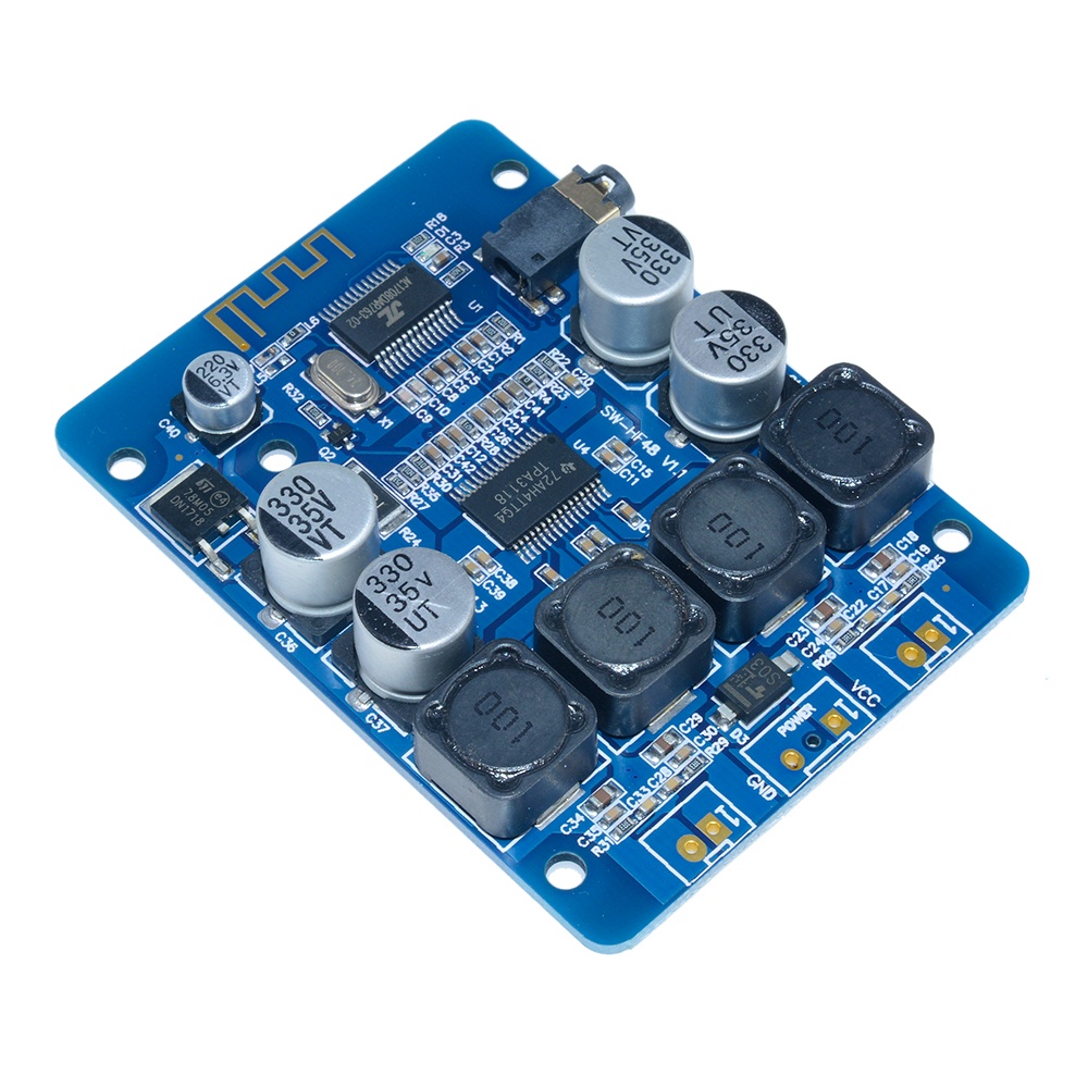Bảng mạch khuếch đại âm thanh bluetooth kỹ thuật số ZIQQUCU TPA3118 30W + 30W 12v 24v MF chuyên dụng