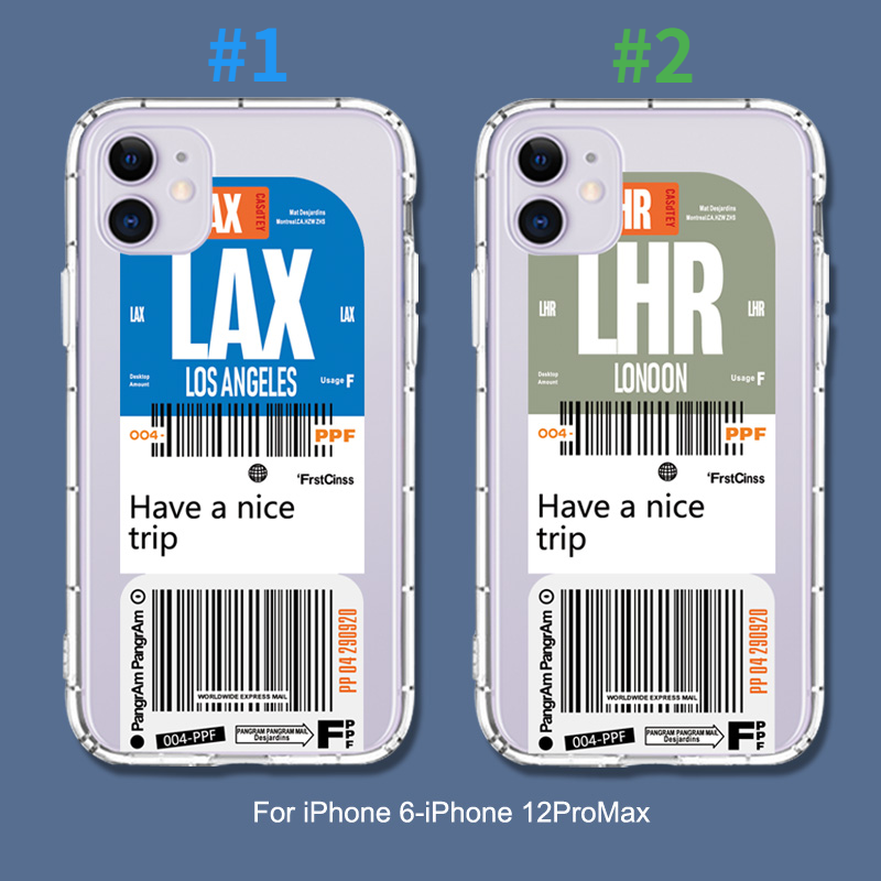 Ốp lưng iphone 11 11pro 11promax XSMAX X XS XR 6splus 6plus 6 6S 7 8 7plus 12 12pro 12promax Thẻ lên máy bay mới Los Angeles