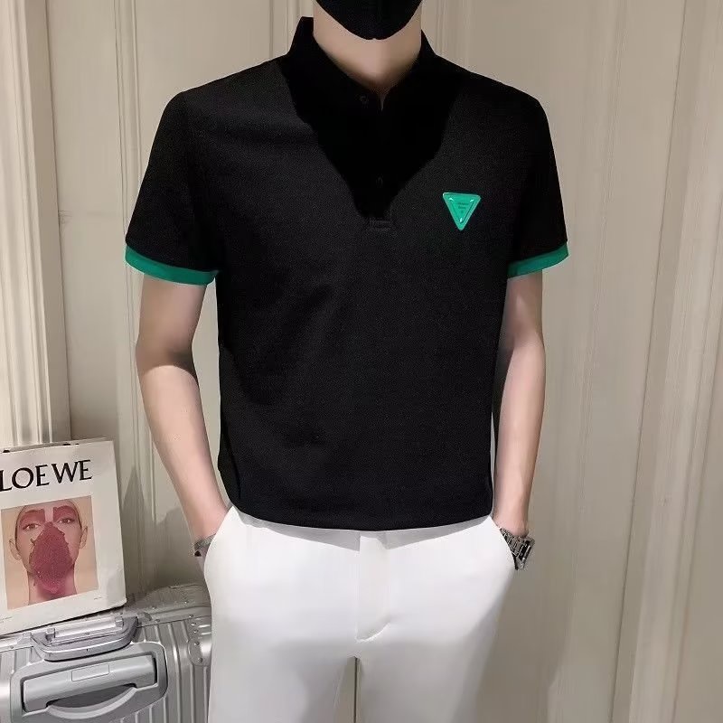 Áo Thun polo Ngắn Tay Dáng Rộng Thoải Mái Thời Trang Hàn Quốc Cho Nam Cỡ M-3XL