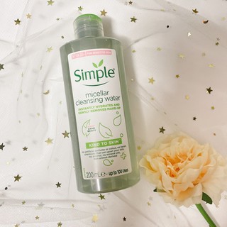 Nước tẩy trang simple 200ml/400ml - hàng uk chính hãng