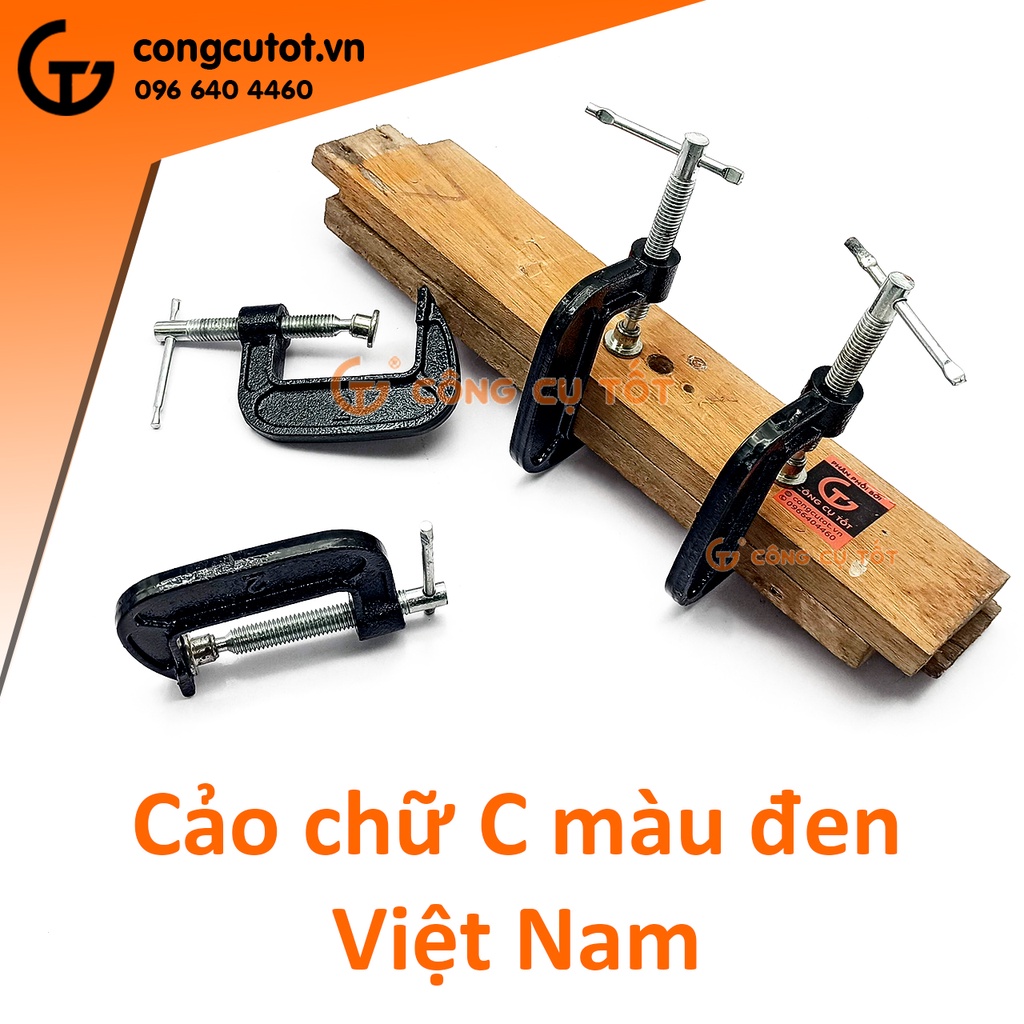 Vam chữ G màu đen 2 inch