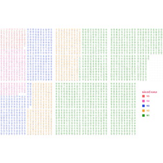 Sách Tiếng Nhật - Bản Đồ 2136 Kanji