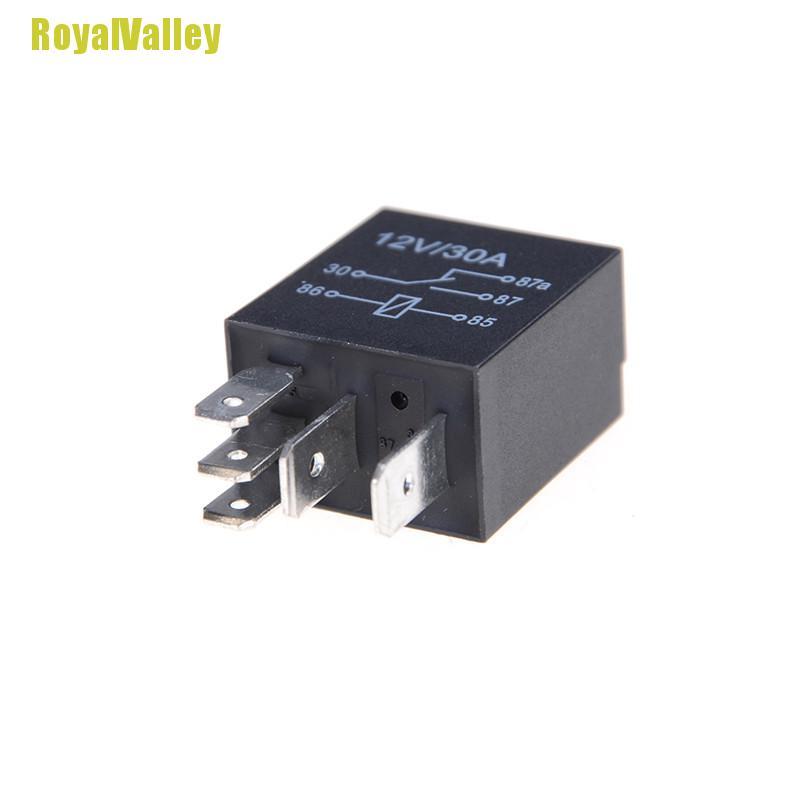 Rơ Le Điện Tử Dc 12v 5 Pins 30a Cho Xe Hơi / Xe Đạp