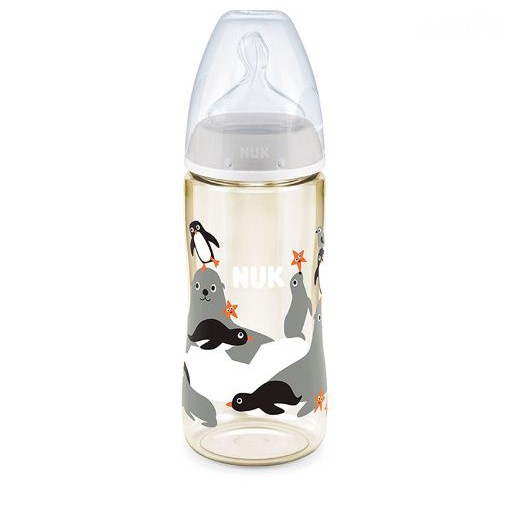 Bình sữa nhựa PPSU cổ rộng Nuk Animals (300ml)