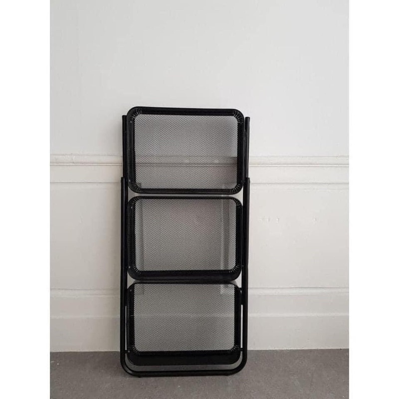 Kệ inox 3 tầng gấp gọn có bánh xe tiện lợi, phù hợp để spa, nhà tắm, deco phòng