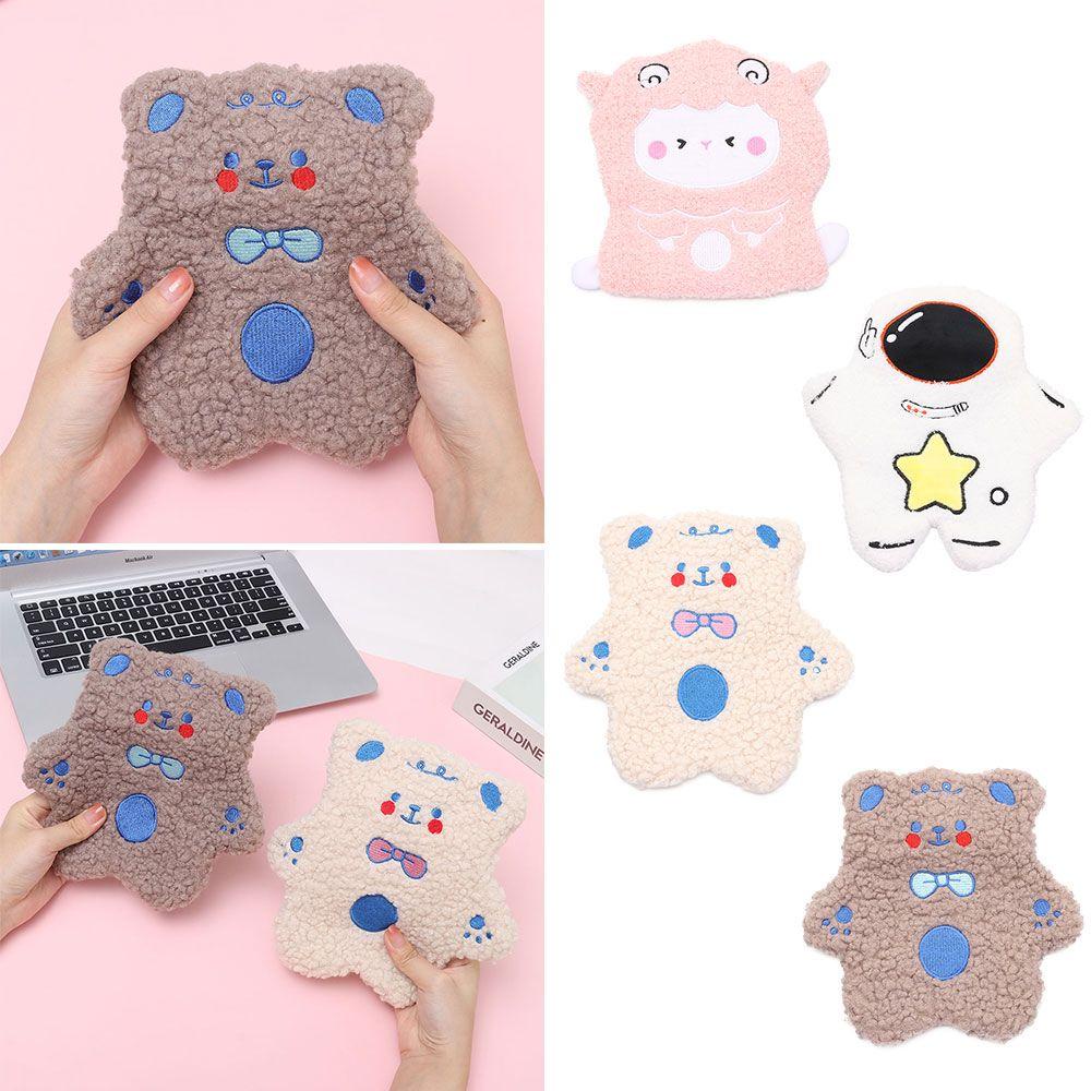 Túi Chườm Nóng Bụng Phối Lông Dày Dặn Ấm Áp Cho Mùa Đông