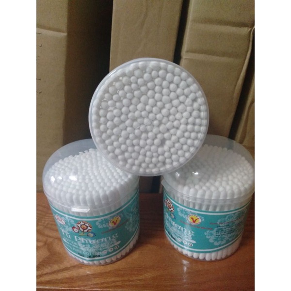 Bông ngoáy tai cốc đại 200que người lớn mềm mịn