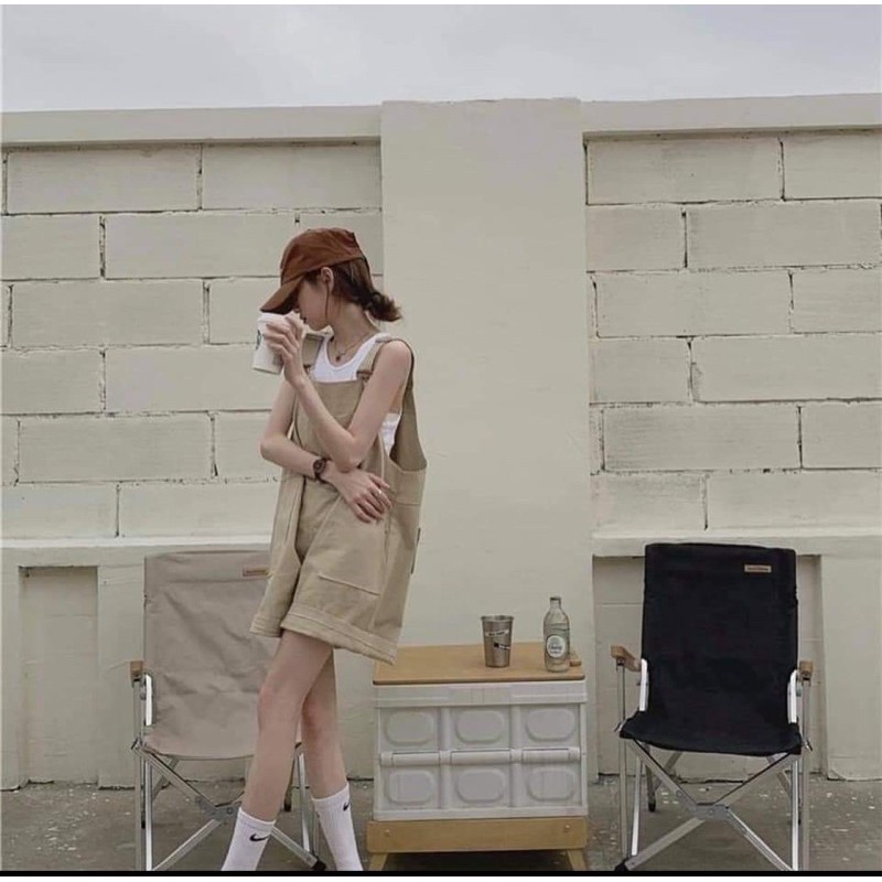 [Mã FAXANH55 giảm 10K đơn 50K] [Rẻ vô đich] Quần yếm kaki 2 túi ngực Unisex | BigBuy360 - bigbuy360.vn