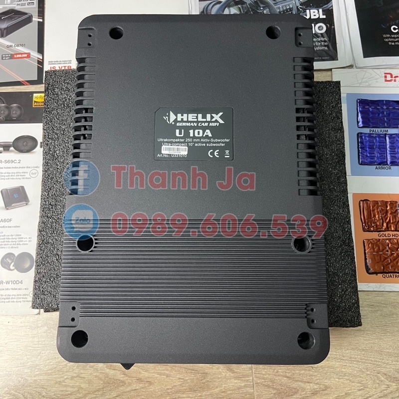 Loa Sub Gầm ghế ôtô Helix U 10A Cao Cấp Chính Hãng. Bảo Hành 2 Năm Bao Lắp Đặt